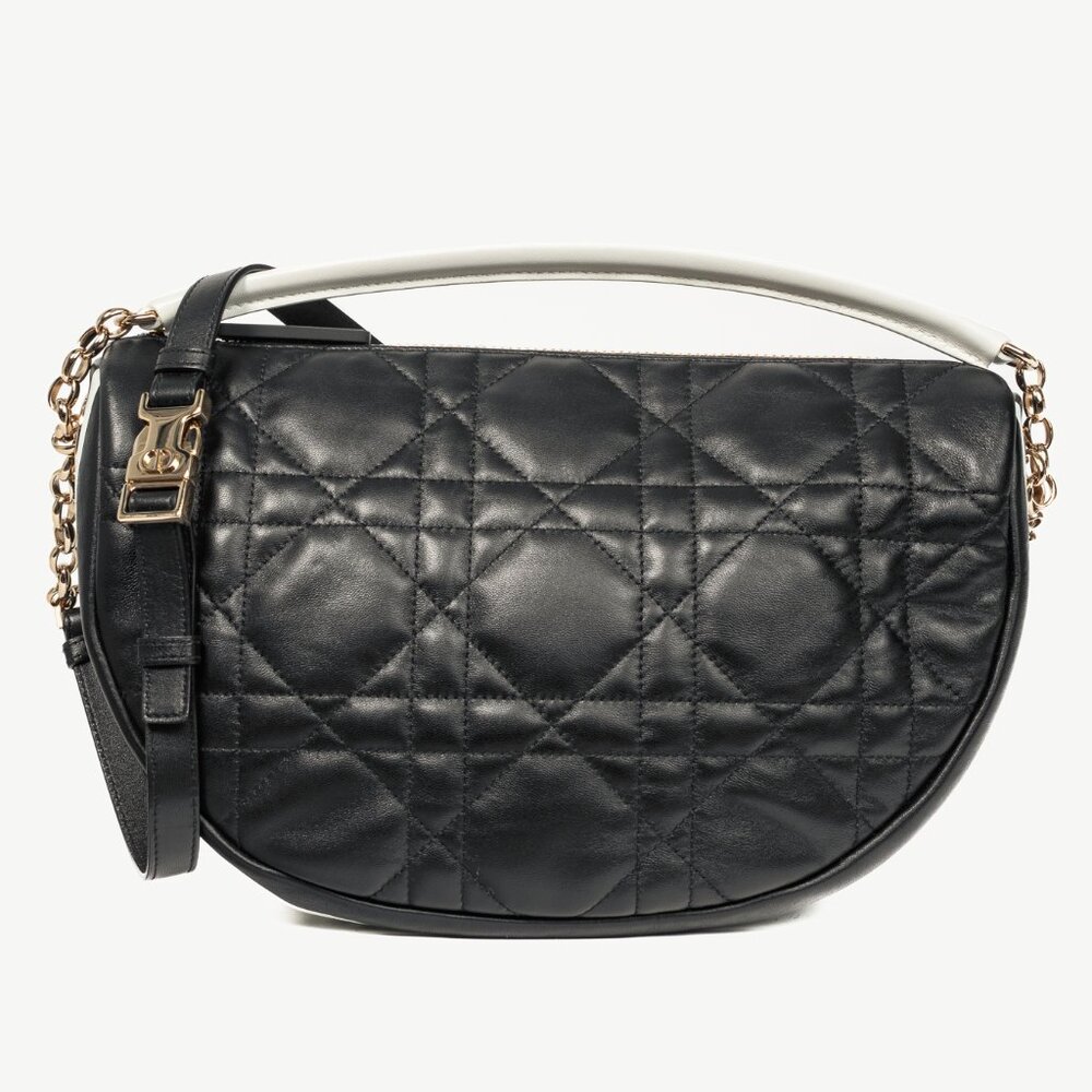 Christian Dior Vibe Medium Black Cannage Hobo